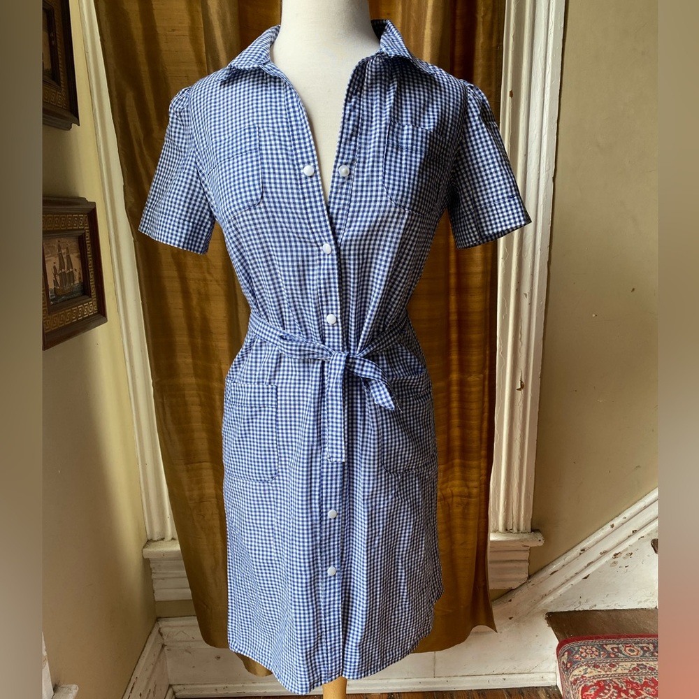 blue gingham dress ‼️